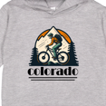 thumbnail image 3 of Inktastic Colorado Mountain Biking Toddler Hoodie, 3 of 4