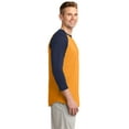 thumbnail image 3 of Sport-Tek Raglan Jersey (T200) Gold/Navy, 4XL, 3 of 6