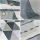 thumbnail image 5 of Cortina de ducha con estampado triangular, antimoho y antibacteriano para baño (180x200cm, gris (triángulo)), 5 of 5