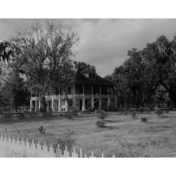 USA Louisiana St. Bernard Kenilworth Plantation Home Poster Print (18 x