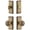 Vintage Brass, variant on Grandeur 827242 Carre Solid Brass Single Cylinder Keyed Entry Knobset And Deadbolt Combo
