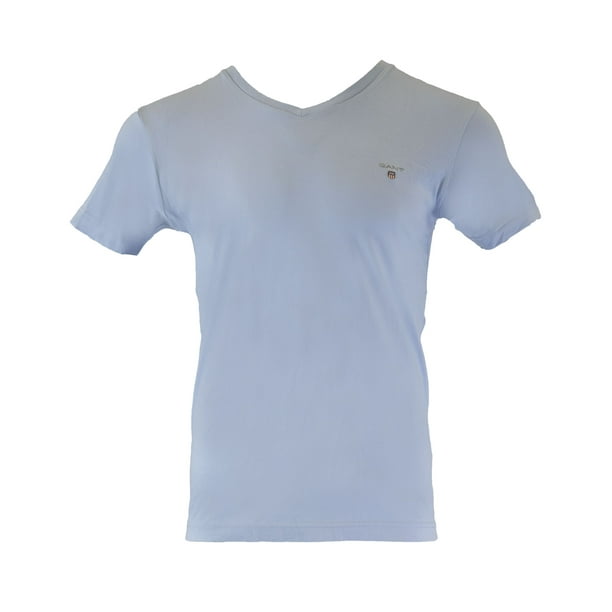 peddling klæde Tag det op Gant Men's The Original Fitted V-Neck T-Shirt (234104), Medium, Capri Blue  - Walmart.com
