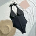 thumbnail image 5 of COMVALUE Womens Tummy Control Swimsuits One Piece Modest Bathing Suit Curvy Full Coverage Swim Suits (Black, S), 5 of 9