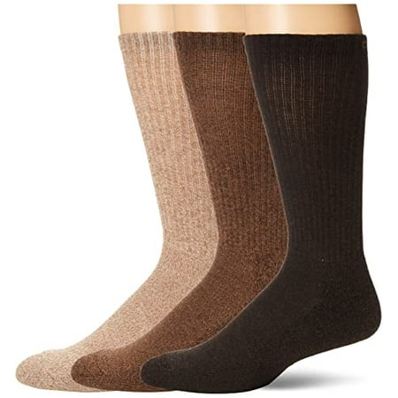 

Chaps Men s Assorted Solid Mock Rib Casual Crew Socks (3 Pack) Khaki Shoe Size: 6-12