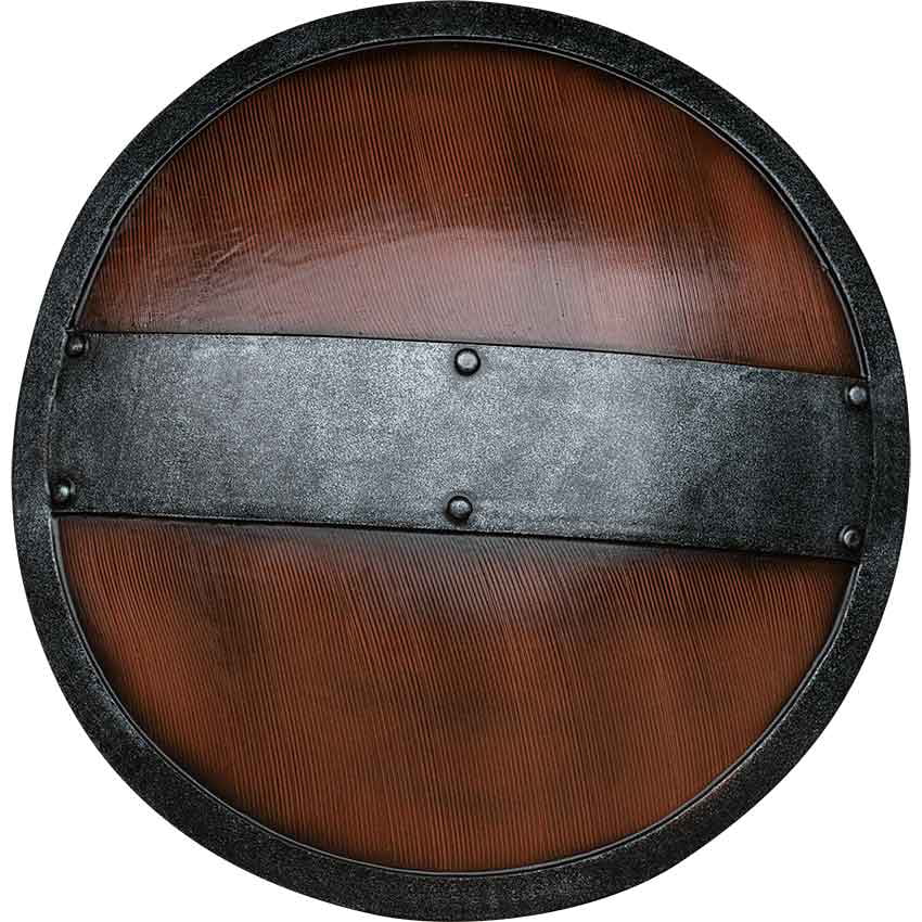 Medieval Larp Warrior Wood & Steel Shield with Celtic Boars 
