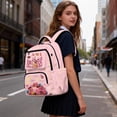 thumbnail image 6 of Pzuqiu Candy Axolotl Schoolbag for Girls 17 Inch Backpacks Lightweight Bookbags Outdoor Camping Hiking Rucksack for Teenagers Students Comfortable Shoulder Bookbag 10-12 Years, 6 of 7