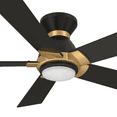 thumbnail image 4 of 52" Flush Mount Smart Ceiling Fan with Dim LED Light and Remote Works with Google Alexa Siri, 4 of 11