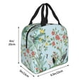 thumbnail image 4 of Kdxio Chinoiserie Floral Palm Tree Print Insulated Lunch Bag,Reusable Tote Lunch Box for Women Men,Leakproof Cooler Lunch Bags for Work Office Travel Picnic, 4 of 6