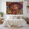 thumbnail image 7 of Black Girl Magic Shine Wall Tapestry for Bedroom by DC | African American Tapestry Wall Hanging & Aesthetic Decor for Dorm, Living Room, Picnic & Home | 36"x48", 7 of 7