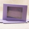 thumbnail image 3 of 50pcs Foldable Creative Kraft Paper box Wedding Favor boxes Favour box Paper Gift box with Clear Window Rectangle Purple box: 12.5x8.5x1.5cm, 3 of 3