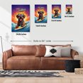 thumbnail image 5 of Retro Surfing Chesapeake Bay Retriever in Cool Sunglasses Hello Summer Waves Vertical Matte Canvas Poster Chessie Dog Lover Wall Art Home Decor - 10001, 5 of 5