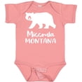 thumbnail image 3 of Inktastic Missoula, Montana White Bear Silhouette Boys or Girls Baby Bodysuit, 3 of 5