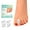 Transparent, variant on Welnove Upgraded Gel Toe Separators – 16-Pack Aloe Vera Extract Infused Silicone Toe Spacers for Straightening Overlapping Toes, Bunions, Calluses – Bunion Corrector for Men and Women (3 Sizes)