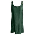 thumbnail image 3 of Vestido sin mangas con bolsillos para mujer - Silueta A informal, cuello redondo, tallas S-XXL, 3 of 4