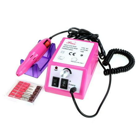 Electric Professional Nail Drill File Machine Tool Kit Manicure Pedicure Set With Bits US Plug