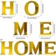 thumbnail image 2 of 4 piezas de letras para el hogar, espejo acrílico 3D, pegatinas decorativas de pared, arte de pared familiar, calcomanías de pared autoadhesivas, extraíbles y ecológicas., 2 of 7