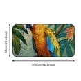 thumbnail image 5 of Fenyluxe Parrot Tropical Leaves Square Door Mat Non-Slip Indoor Outdoor Rug for Home Entrance - Recycled Rubber Backing - UV Resistant - Stain Resistant - All Season Use 19.68*39.37 in, 5 of 6