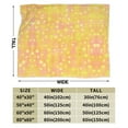 thumbnail image 5 of YFYANG Anti-Pilling Ultra-Soft Micro Fleece Cover Blanket for Bed Sofa, Yellow Geometric Circles Throw Blanket for All Seasons, 50"x40", 5 of 9