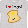 thumbnail image 4 of Inktastic I Love Toast Boys or Girls Toddler T-Shirt, 4 of 5
