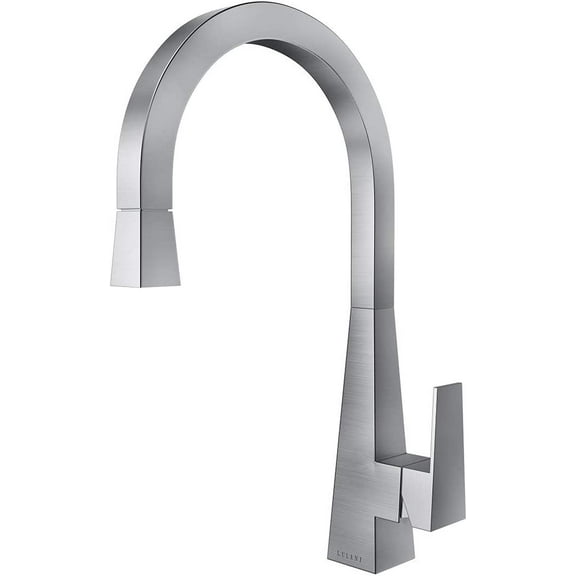 Lulani Santorini Stainless Steel 1-Handle Pull-Down Kitchen Faucet (No Spray Feature) - Brushed Stainless