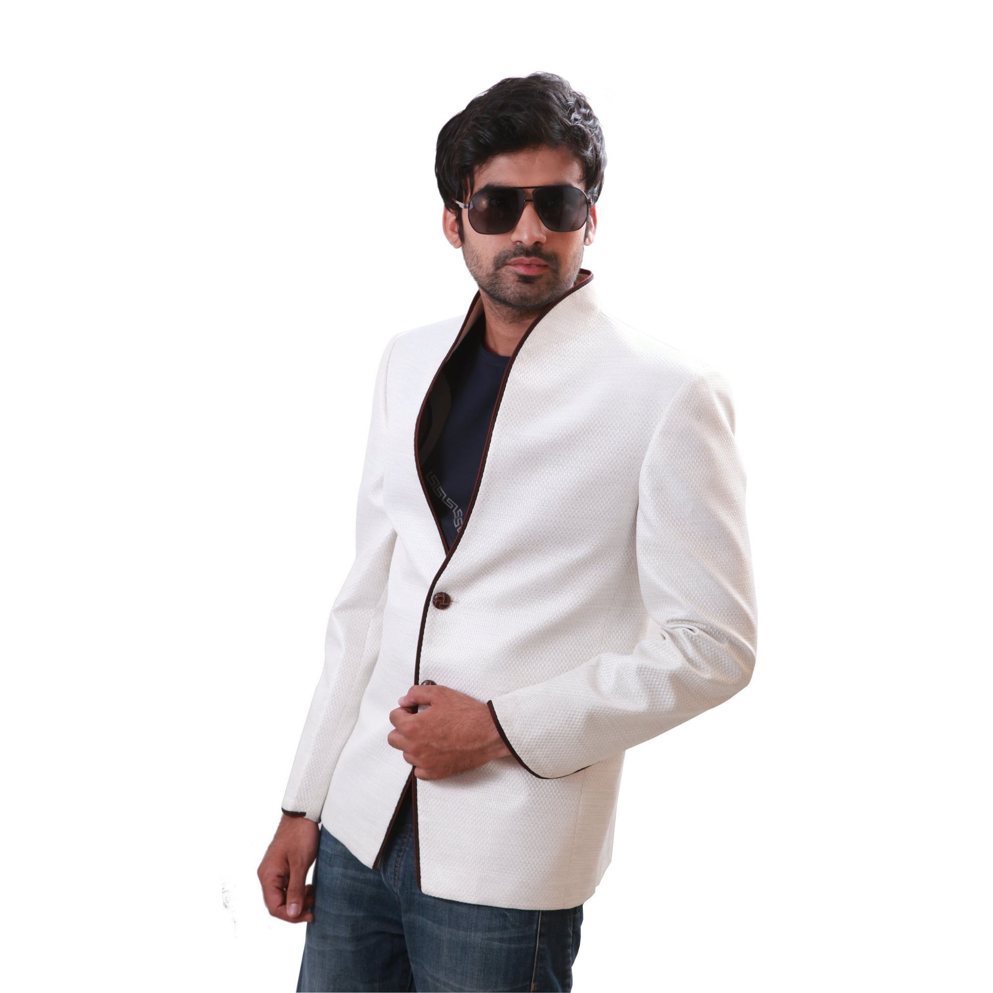 Stylish White Linen Blazer for Men. This product is custom made to order. Walmart