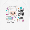 thumbnail image 4 of Inktastic Nana Loves Me Cute and Happy Llama Boys or Girls Baby Bodysuit, 4 of 5