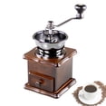 thumbnail image 1 of 1pcs Coffee Hand Grinder Manual Classical Mini Retro Bean Spice Herbs Wooden Coffeeware, 1 of 5
