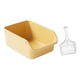 thumbnail image 4 of Contenedor de arena para gatos semicerrado con tapa abierta y antiadherente. amarillo, 4 of 9