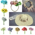 thumbnail image 4 of Un ramo de 12 pistilos y estambres de flores artificiales para decoración de bodas. Rosado, 4 of 9
