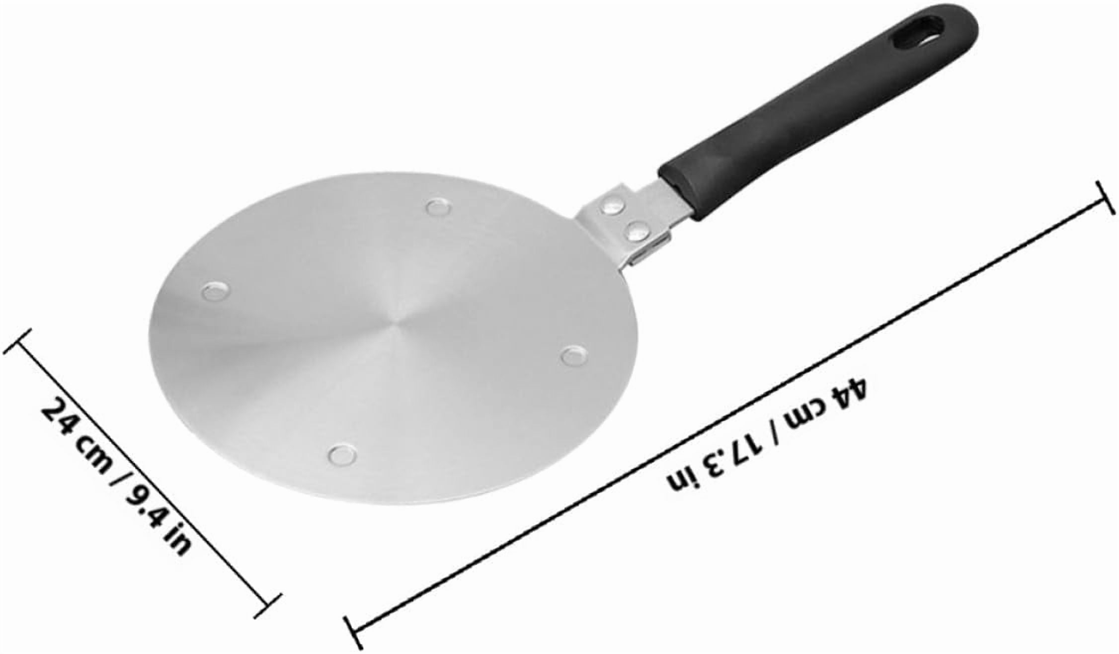 Stainless Steel Induction Heat Diffuser Plate 24cm Thickened Removable Bakelite Handle for Gas and Electric Cooktops Even Heat Cooking Adapter