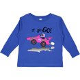 thumbnail image 3 of Inktastic Go Go Go Pink Racing Car Boys or Girls Long Sleeve Toddler T-Shirt, 3 of 5