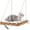 Natural, variant on Window Perch, Window Hammock Bed for Indoor Cats, Large Handwoven PE Rattan Window Seat, 4 Suction Cups, Double Sided Washable Cushion Bed, 2.3 Inch Fence Shelf, for Kittens Gray