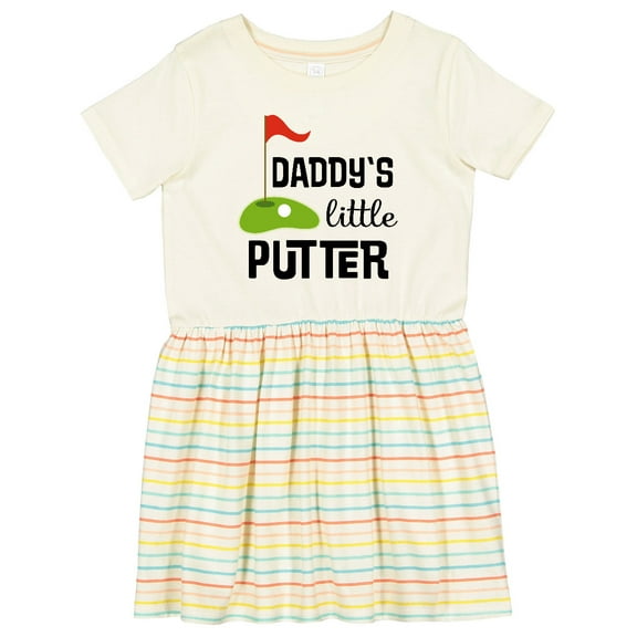 Inktastic Daddy Little Putter Mini Golf Girls Toddler Dress