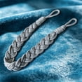thumbnail image 6 of Tarmeek Woven Curtain Tiebacks Set of 2, Durable Cotton Linen Material, No Drill Decorative Holdbacks, Light Blocking Curtain Accessories for Bedroom Living Room, Grey, 6 of 6