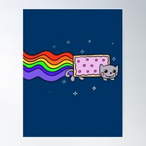 Ode To Nyan Cat Poster Wall Art, Modern Wall Decor For Living Room Bedroom, 8x12 UNFRAMED