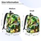 thumbnail image 2 of Disketp st. patrick’s day gnomes print Canvas Backpack Lightweight Travel Daypack Student Rucksack Laptop Backpack-Small, 2 of 5