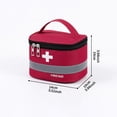 thumbnail image 2 of Botiquín de primeros auxilios vacío, bolsa de almacenamiento de emergencia con asa, bolsa médica, estuche para S Rojo, 2 of 7