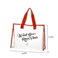 thumbnail image 3 of BAOPAI Sac de Plage Transparent Grande Capacité Rouge Poignées en Nylon Renforcé PVC Épaissies Double Couture Rangement Portable pour Natation Voyage, 3 of 7