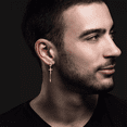 thumbnail image 4 of 15 Pares Aretes Con Piercing Pendientes Hombre+bolsa De Tela NEGRO, 4 of 5