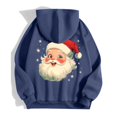 thumbnail image 6 of Telankuip Women's 2025 Christmas Oversized Zip-Up Hoodies Fall Winter Warm Comfy Long Sleeve Sweatshirts Cute Santa Claus Printed X-Mas Holiday Full Zipper Hooded Jacket Navy S, 6 of 8
