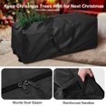 thumbnail image 5 of Ayieyill Christmas Tree Storage Bag, Christmas Tree Bag - for 7.5 FT Artificial Trees, Zippered Bag, Carry Handles and Wheels for Easy Transport (Black), 5 of 7