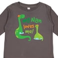 thumbnail image 4 of Inktastic My Nan Loves Me Grandson Dinosaur Boys Long Sleeve Toddler T-Shirt, 4 of 5