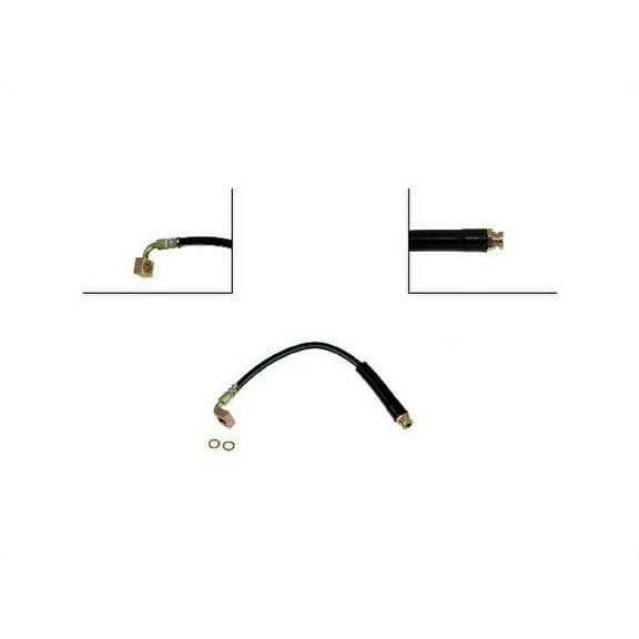 Front Left Brake Hose - Compatible with 2004 - 2012 Chevy Colorado RWD 2005 2006 2007 2008 2009 2010 2011