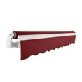 thumbnail image 3 of Awntech 8 Ft Maui Right Motorized Heavy Duty Patio Retractable Awning (96in x 9.25in x 78in), Burgundy, 3 of 7