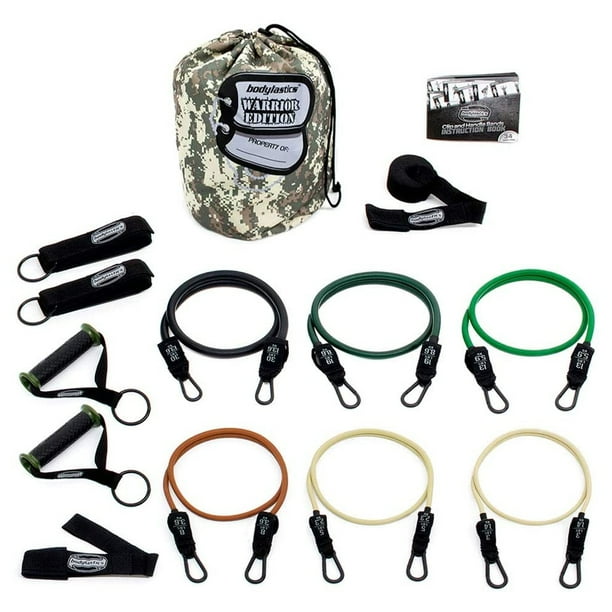 Bodylastics 14 Piece Exercise Equipment Warrior Set with Resistance Bands Walmart