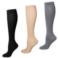 thumbnail image 3 of Calcetines de compresión atléticos, 3 pares de calcetines de compresión para mujer, calcetines de compresión para correr, probados profesionalmente, 3 of 8
