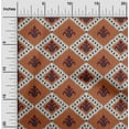 thumbnail image 1 of oneOone Silk Tabby Fabric Argyle Ikat Print Sewing Fabric BTY 42 Inch Wide, 1 of 4