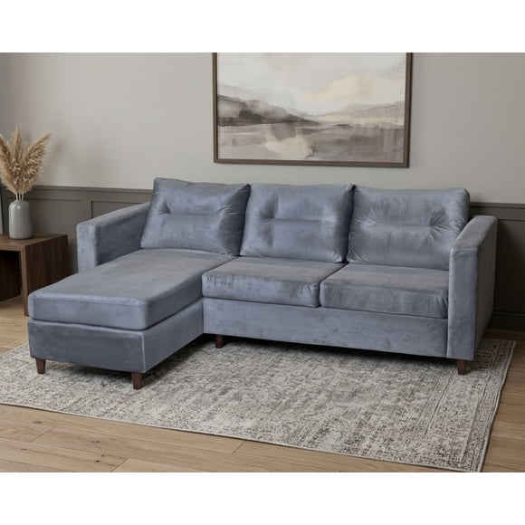 Sala Esquinera Avis Plata 3 Plazas Moderna y Cómoda 220 cm