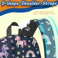thumbnail image 5 of Unicorn and Moon Blue Pattern 17" School Backpacks for Teens,Waterproof Oxford Fabric,S-Shape Padded Straps for School,Travel,Hiking,Camping, 5 of 6