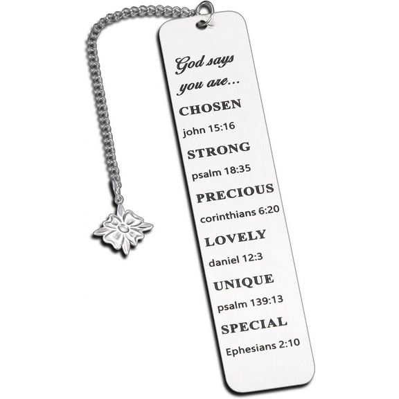 Christian Gifts Bible Bookmarks for Women Men Inspirational Baptism Gifts Religious Bookmarks for Goddaughter Godson First Communion Gifts Catholic Bookmark Easter Basket Stuffers for Teens Boys Girl
